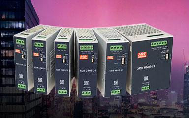 XDR-E系列75W~960W全新世代单相输入超薄性价兼备导轨电源